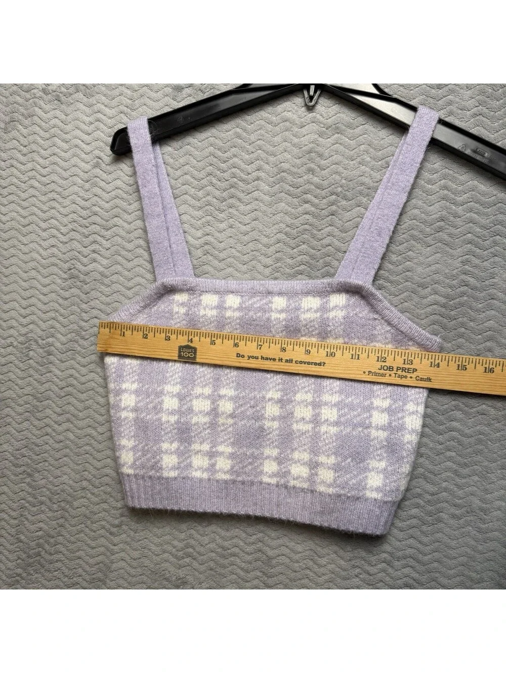 Almost Famous Sweater Set Womens Sz M Plaid Cardigan Soft girl Preppy 2 Pieces - Picture 4 of 9